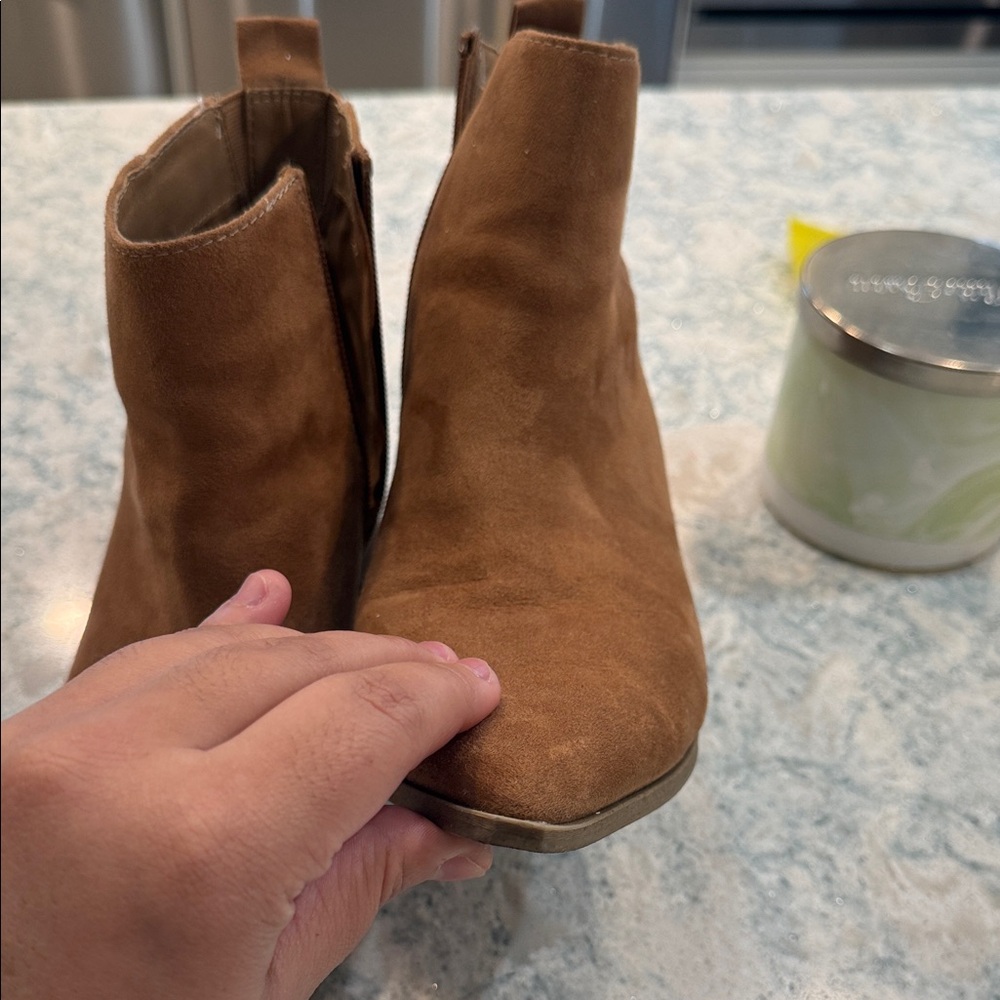 Universal Thread Brown Suede Ankle Booties - Picture 13 of 16